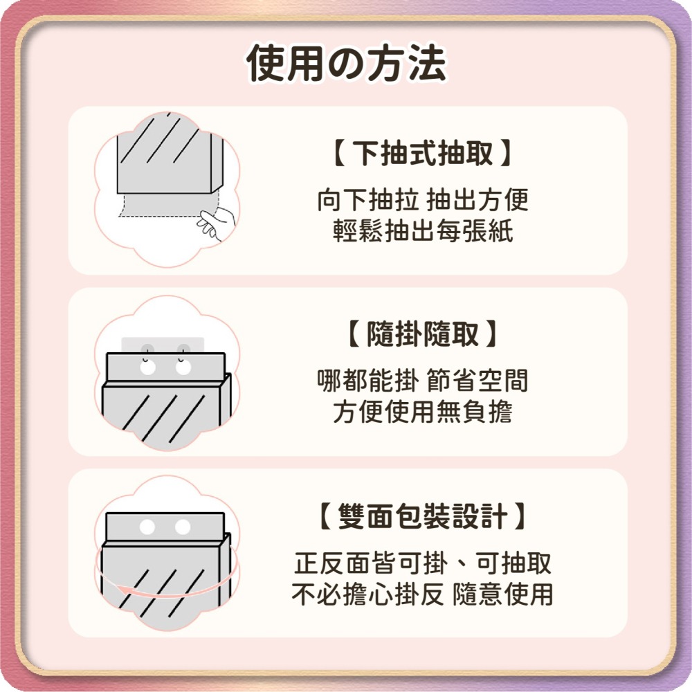 吊掛式 四層 抽取衛生紙 1000張 250抽 抽取式 衛生紙 柔膚巾 紙巾 面紙 擦手紙 壁掛紙巾-細節圖8