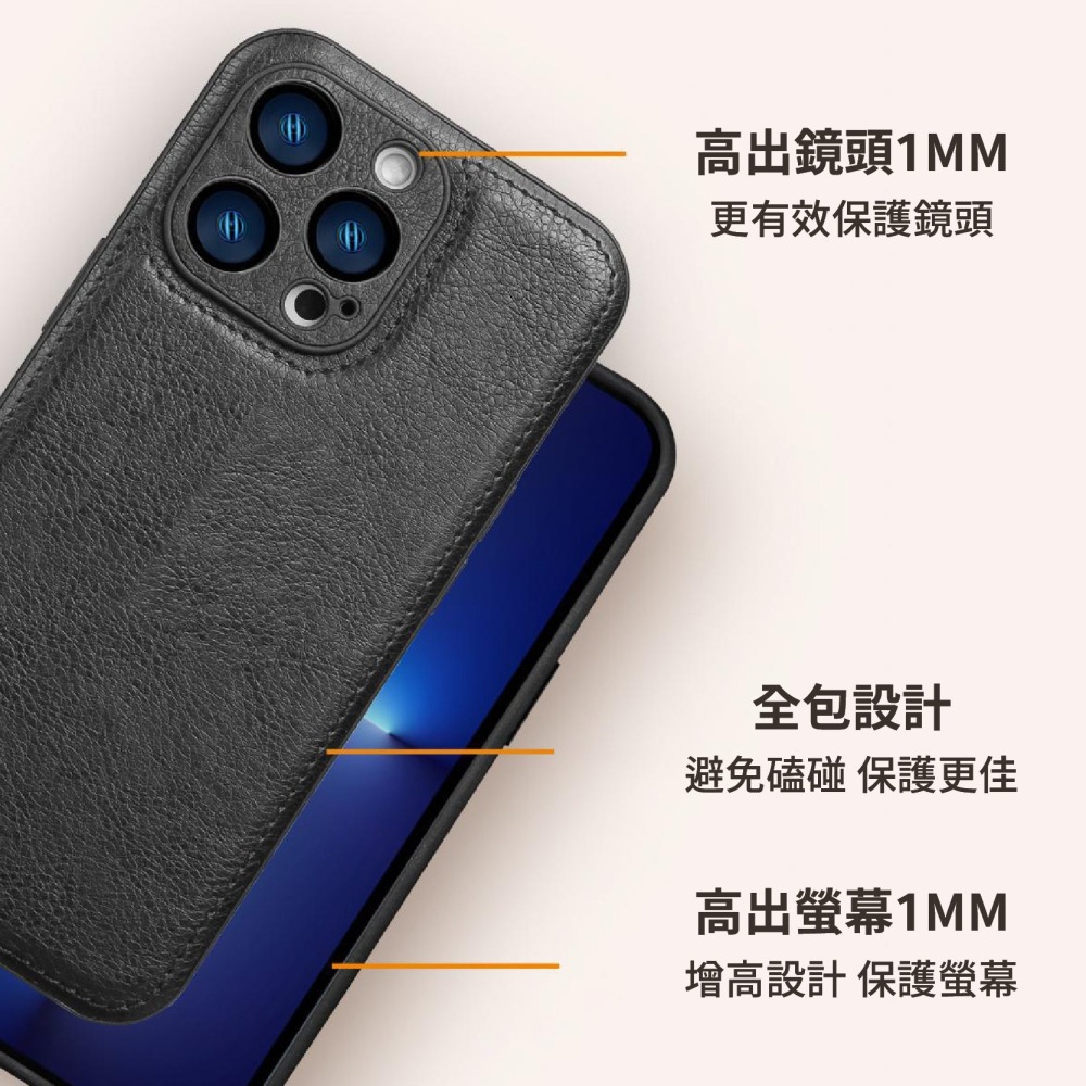 手機皮套 皮革 手機保護殼 i16 Pro max 手機套 手機殼-細節圖3