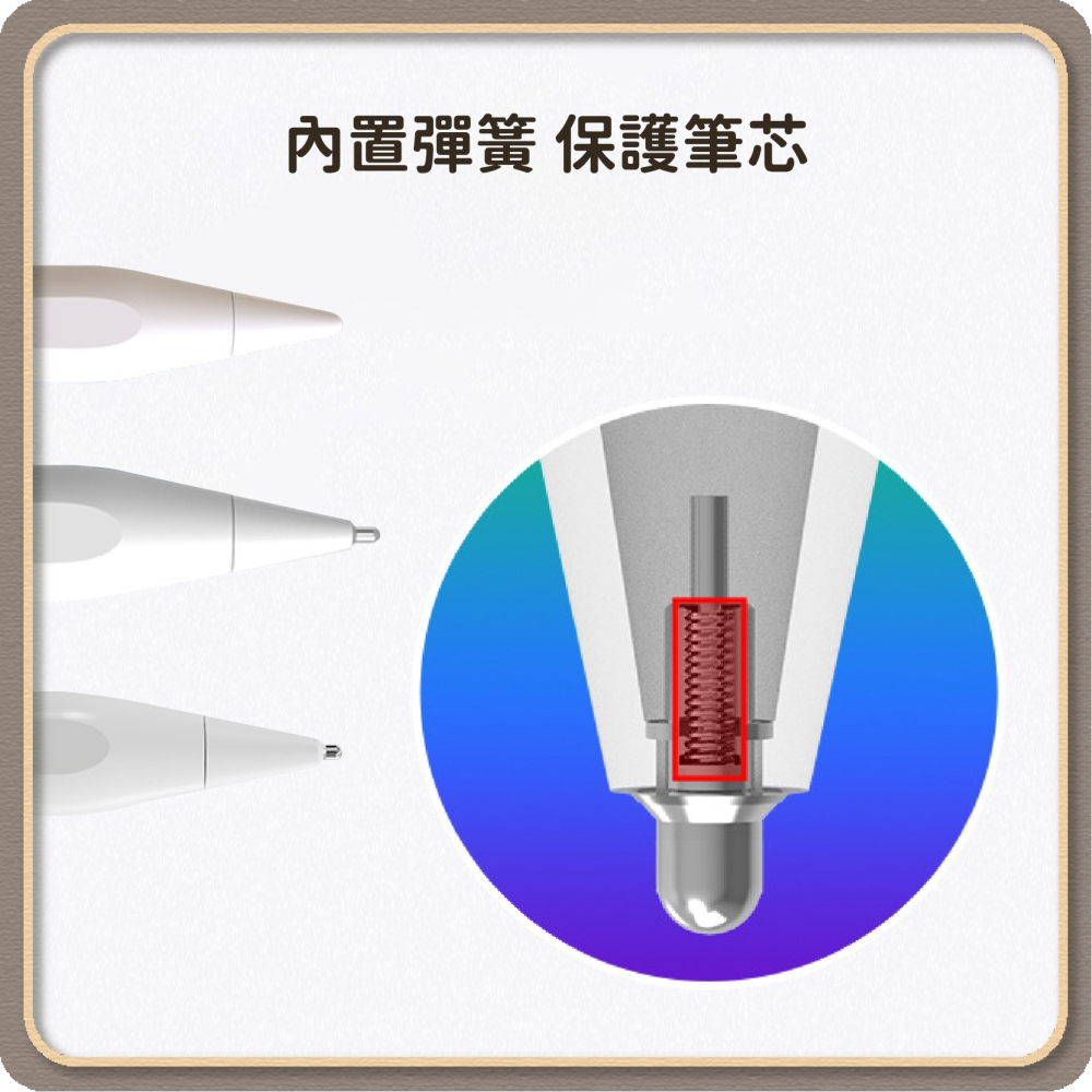 Apple Pencil手寫筆 替換筆尖 平頭/短頭/長頭 繪圖筆尖 蘋果筆頭 平板電容筆 手寫筆頭-細節圖5