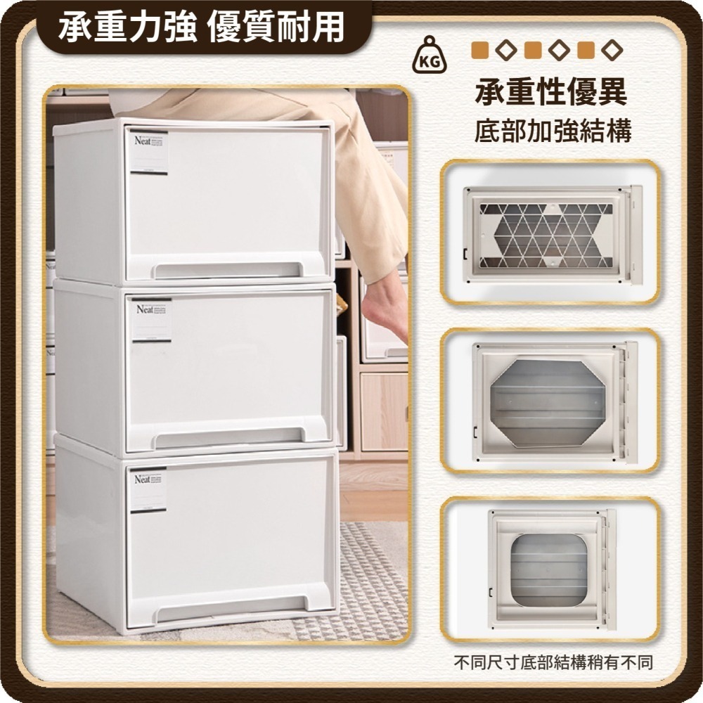 抽屜收納箱 可疊加 70L 衣櫥收納箱 衣櫃收納箱 抽屜收納櫃 抽屜收納盒 整理盒 衣服收納箱-細節圖4