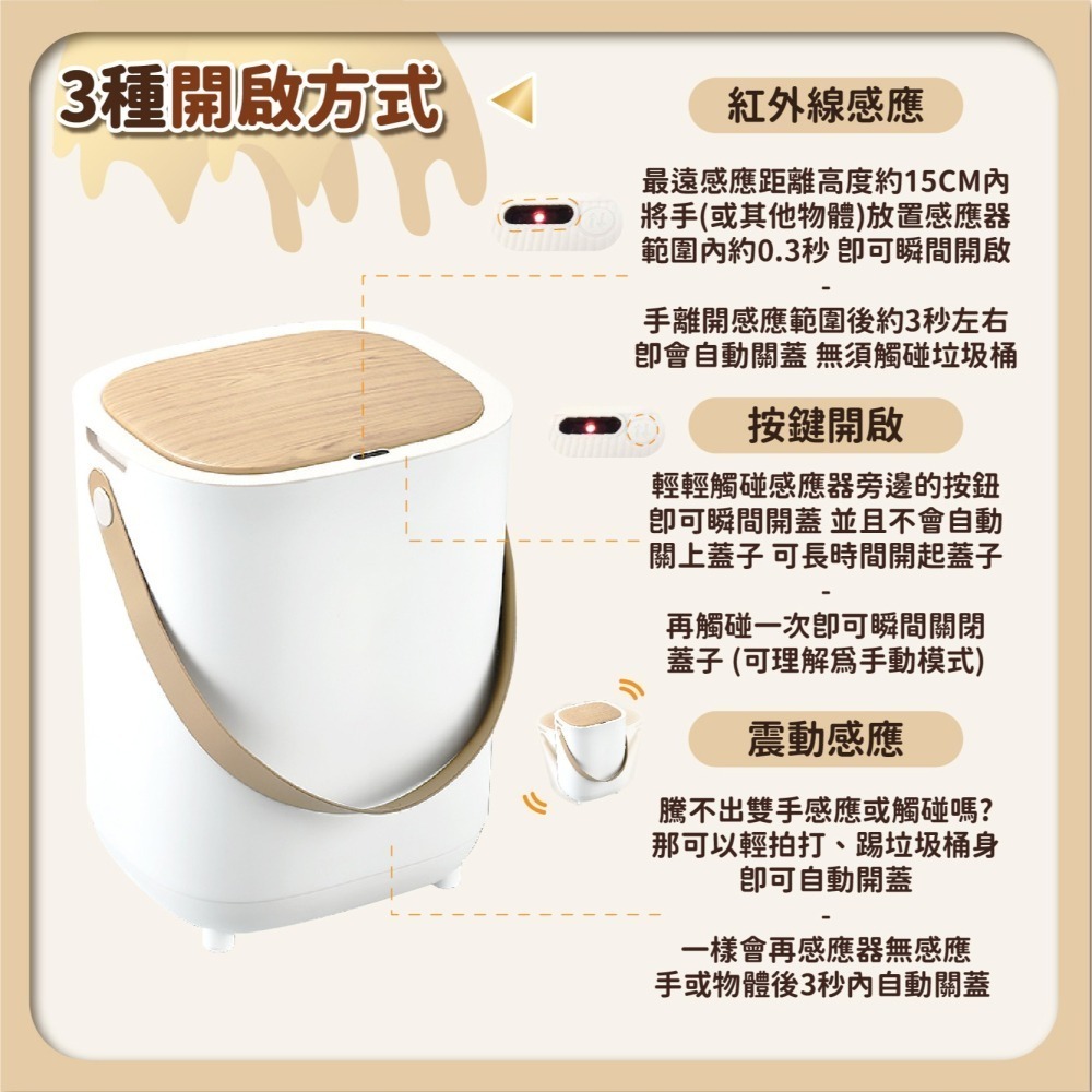感應垃圾桶 家用帶蓋垃圾桶 馬桶垃圾桶 廁所垃圾桶 廚房垃圾桶 掀蓋垃圾桶 智能垃圾桶 垃圾筒-細節圖8