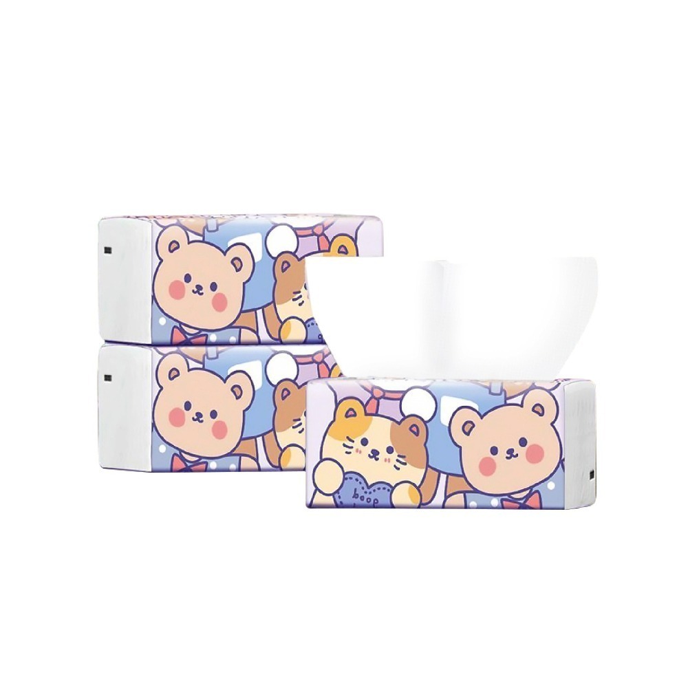 卡通包裝 抽取式衛生紙 四層 75抽 小包裝 攜帶方便 抽取衛生紙 單抽式紙巾 衛生紙 紙巾 廚房紙-細節圖2