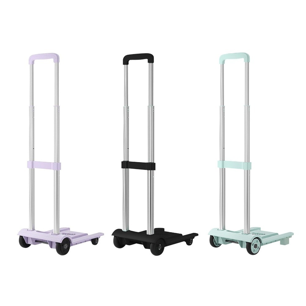 伸縮摺疊小推車 摺疊手拉車 摺疊購物車 平板手推車 手推車 搬運車 手拉車 搬家推車 拉貨拖車-細節圖2