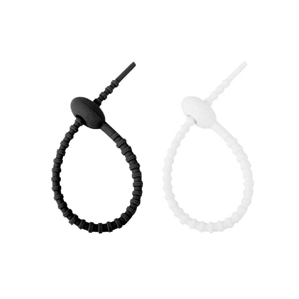 矽膠束線帶 矽膠束帶理線器 矽膠綁帶 理線帶 電線收納 充電線收納 耳機收納繩 紮線帶 繞線器-細節圖2