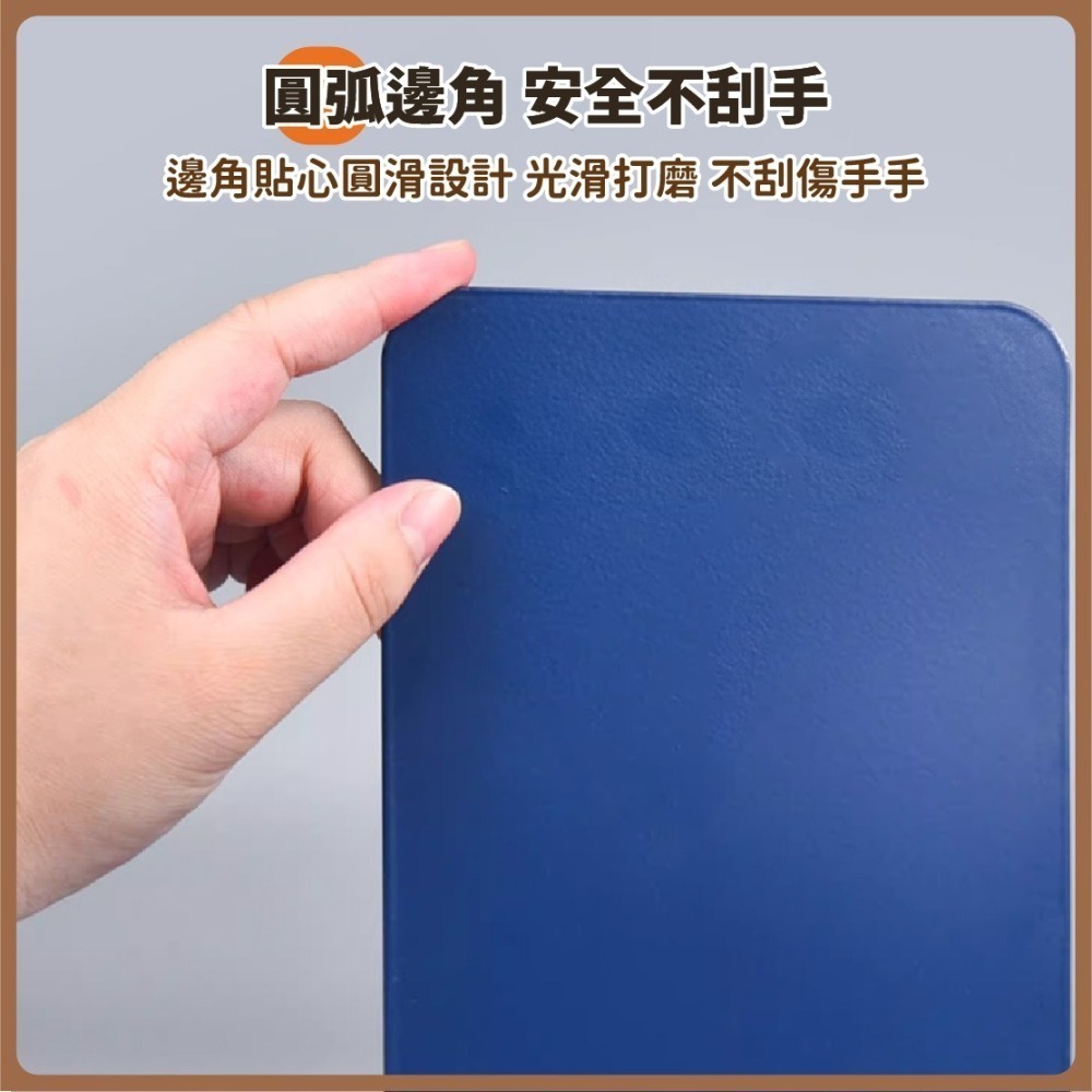 金屬L型書架 L型書檔 書夾 書本收納 桌上型書架 收納書架 書立 書擋 L型書架 書靠 檔書板-細節圖4