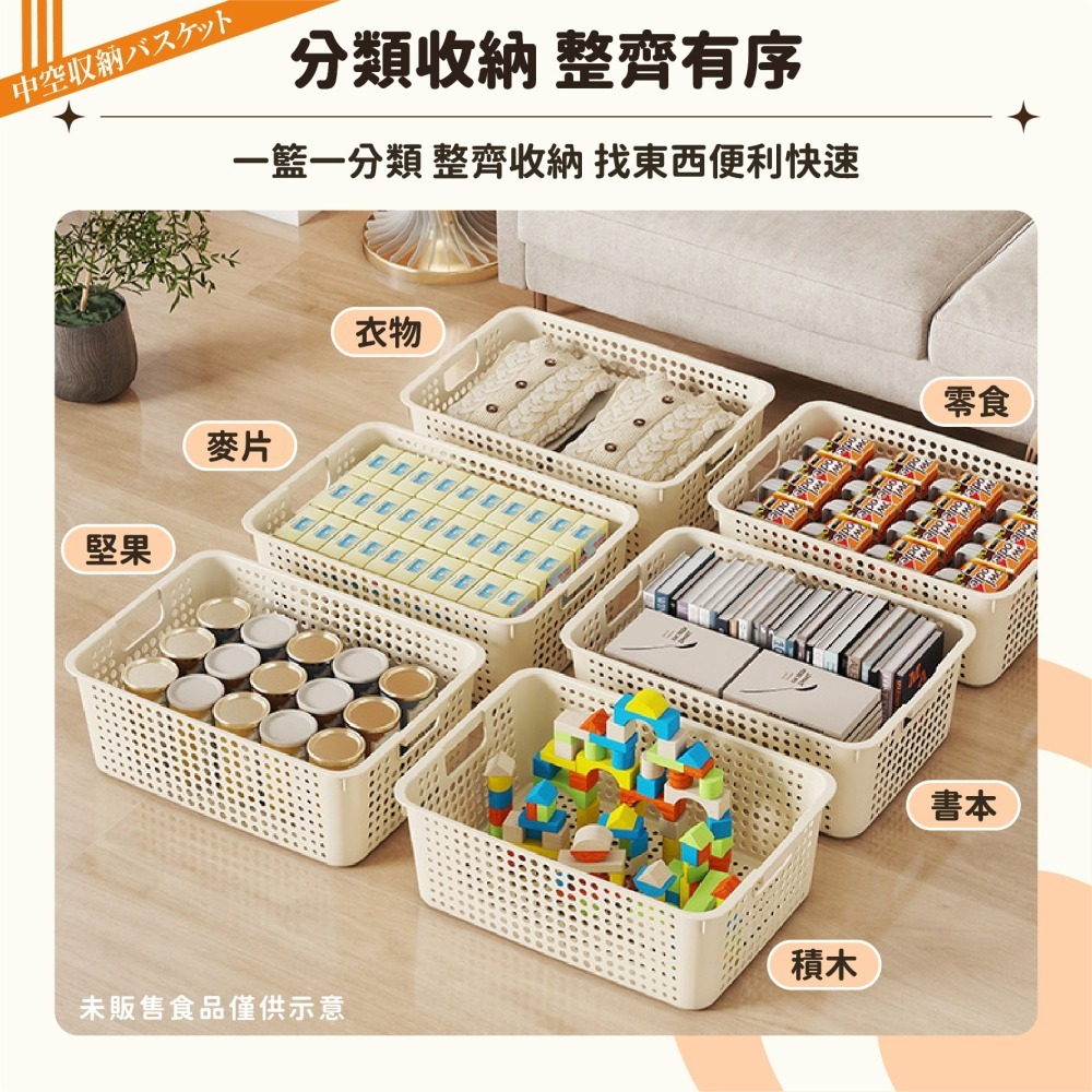 洞洞網格 收納籃 收納筐 收納盒 浴室用品收納 網格收納籃 置物籃 置物盒 收納箱 儲物盒-細節圖3