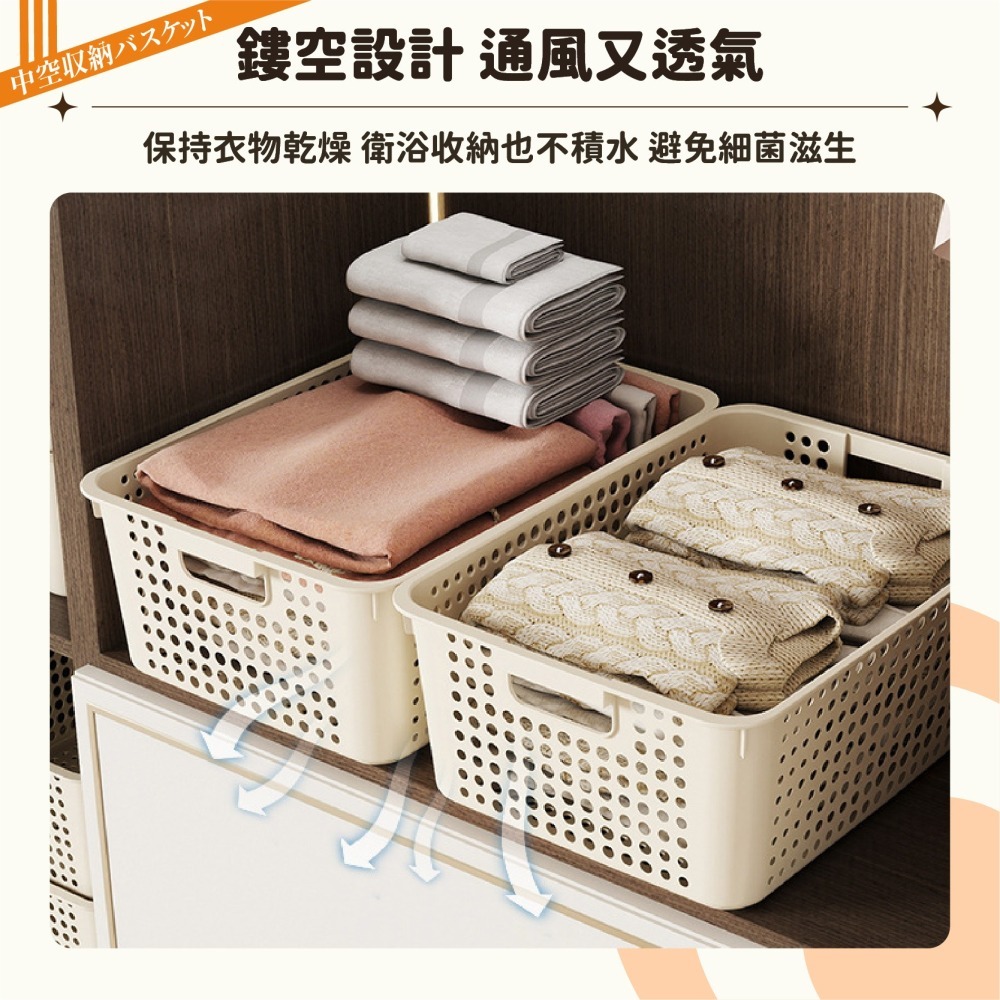 洞洞網格 收納籃 收納筐 收納盒 浴室用品收納 網格收納籃 置物籃 置物盒 收納箱 儲物盒-細節圖4