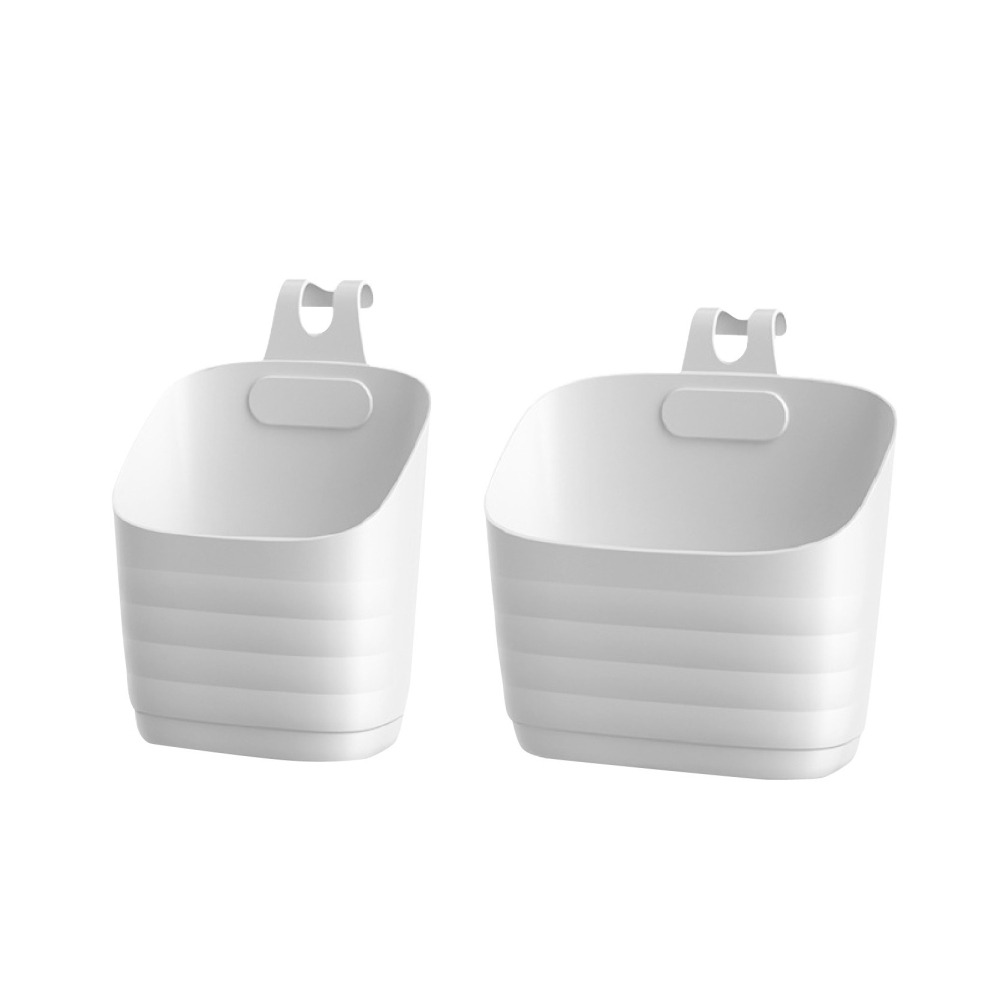 吊掛式收納籃 懸掛式收納籃 浴室掛籃 收納掛籃 置物籃 儲物籃 瀝水掛籃 收納架 儲物盒 收納筐-細節圖2