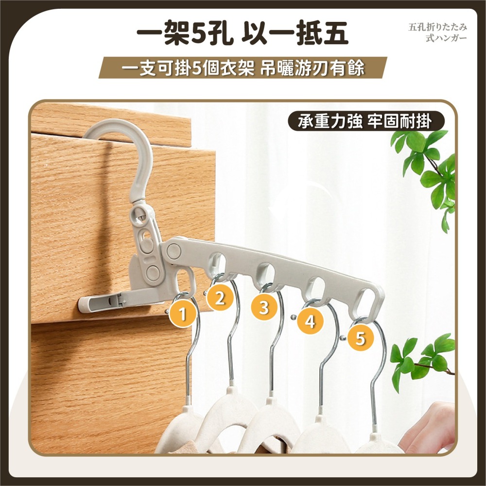 五孔摺疊 門後晾衣架 曬衣架 室內晾衣架 折疊曬衣架 晾衣架 旅行晾衣架 旅行曬衣架 摺疊曬衣架-細節圖4