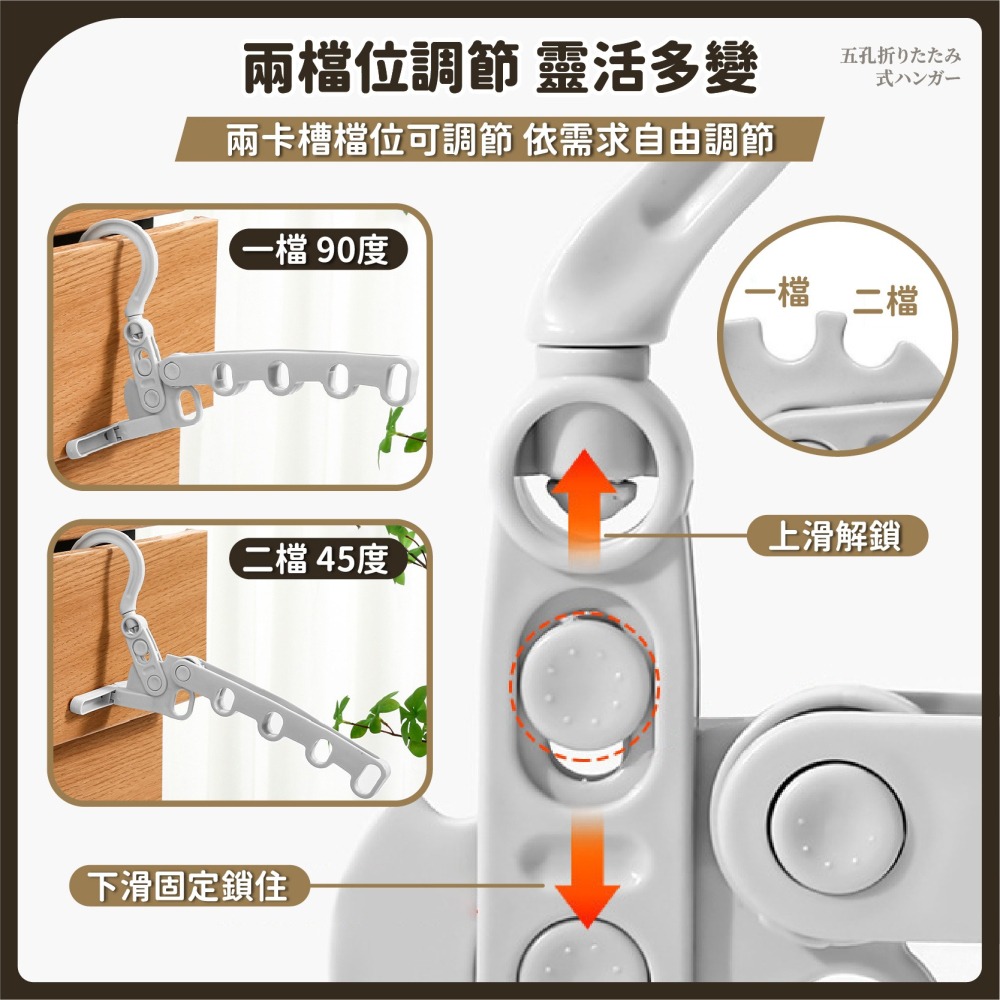 五孔摺疊 門後晾衣架 曬衣架 室內晾衣架 折疊曬衣架 晾衣架 旅行晾衣架 旅行曬衣架 摺疊曬衣架-細節圖6