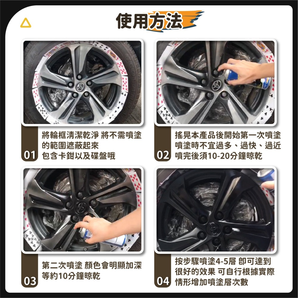 汽機車可撕噴膜膠 450ML 消光黑 亮黑 鋁圈可撕噴膜 汽車輪胎改色 手撕自噴漆 鋁圈 可撕膜-細節圖7
