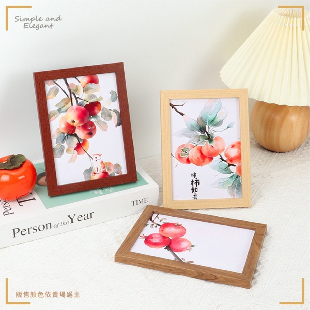 簡約 木質相框 5/6/8/10吋 A4相框 畫框 玻璃相框 木製相框 裱框 相框 相片框 木相框-細節圖6