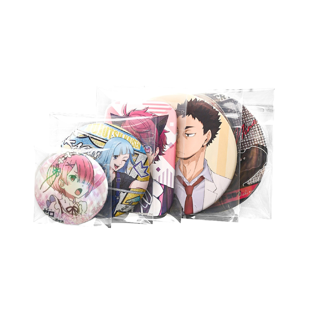 高透加厚 徽章保護袋 50入 吧唧保護套 徽章袋 20絲吧唧袋 自黏袋 胸章自粘袋 吧唧袋 自粘袋-細節圖2