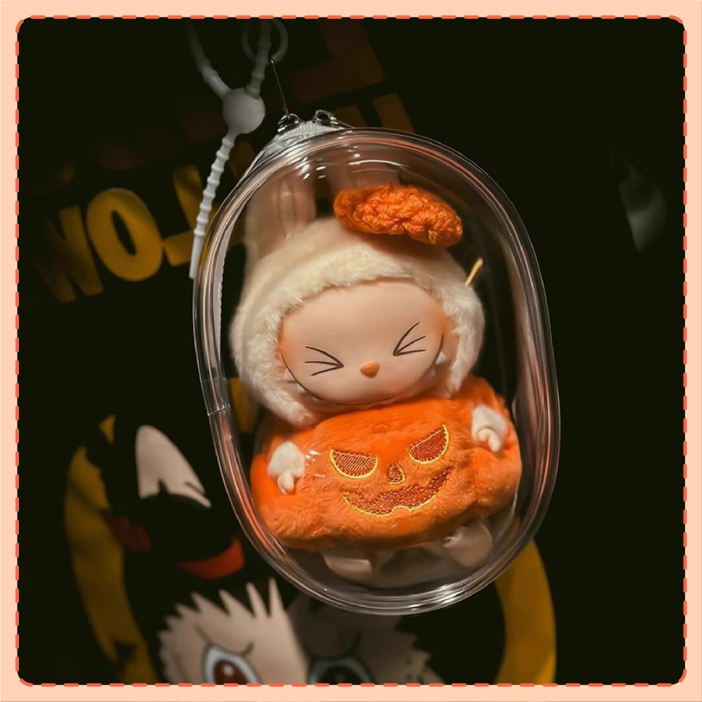 玩偶 娃娃透明保護包 曬娃包 遛娃包 娃娃收納 外出公仔收納 盲盒 泡泡瑪特 娃包 痛包-細節圖7