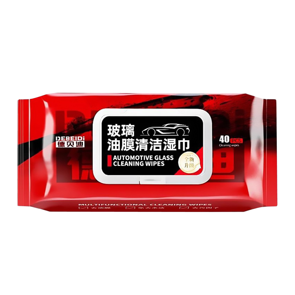 【40抽】除油墨擦巾 玻璃油膜去除濕巾 油膜濕巾 油膜清潔濕巾 汽車玻璃清潔劑 擋風玻璃清潔-細節圖2