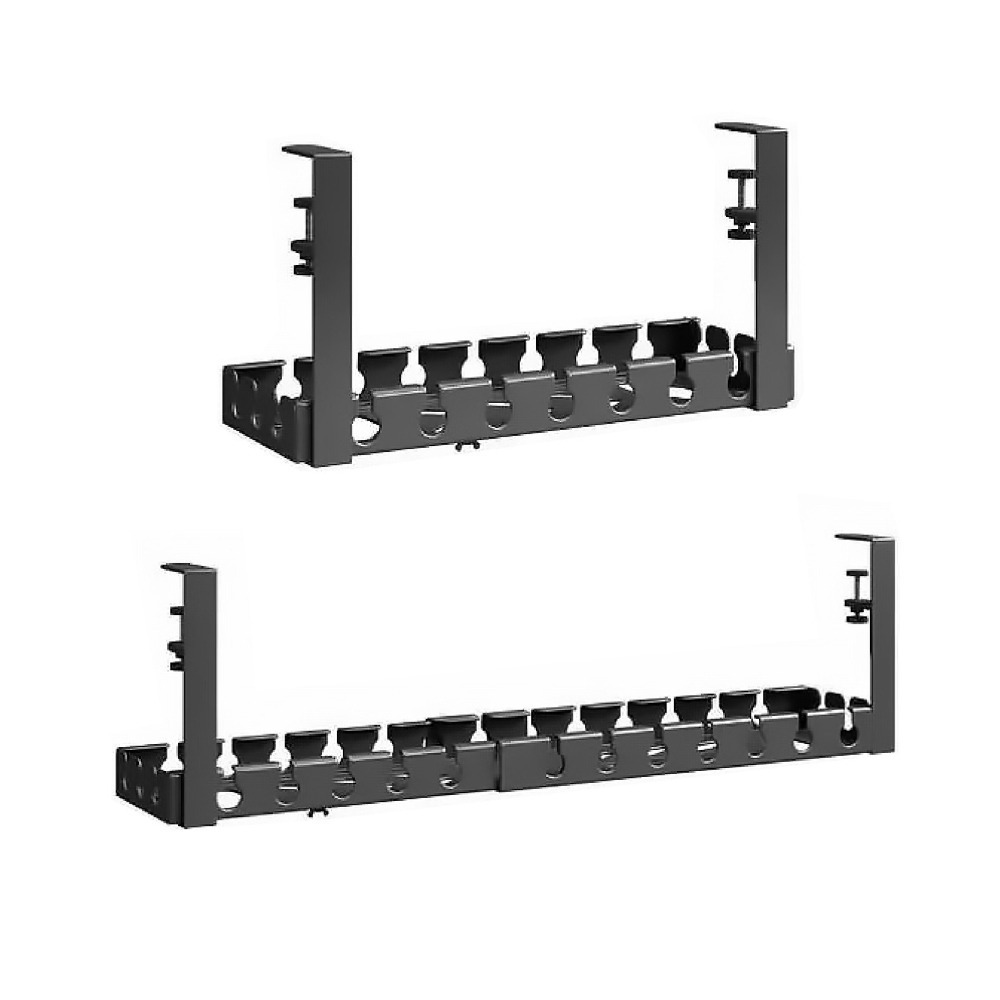 免打孔桌下理線置物架 桌下集線器 理線器 整線器 電線收納 延長線收納 插座收納 桌下理線架 理線架-細節圖2