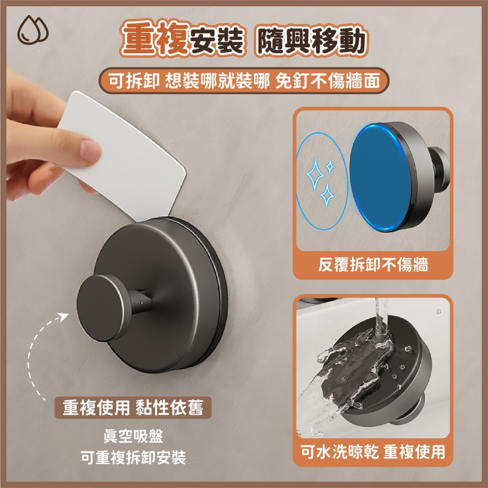 強力吸盤掛勾 吸盤掛勾 吸盤掛勾 吸盤式挂鈎 免打孔掛鉤 帽鉤 帽勾 浴室掛勾 衣服掛鈎 帽子掛勾-細節圖5