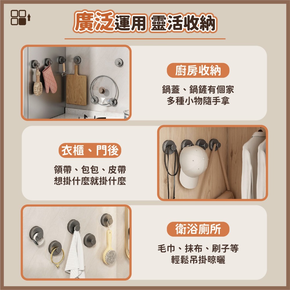 強力吸盤掛勾 吸盤掛勾 吸盤掛勾 吸盤式挂鈎 免打孔掛鉤 帽鉤 帽勾 浴室掛勾 衣服掛鈎 帽子掛勾-細節圖7