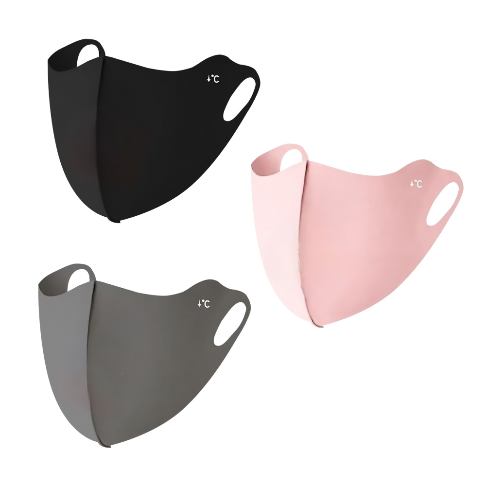 防曬口罩 冰絲涼感 護眼角口罩 玻尿酸口罩 透氣口罩 防紫外線 抗UV冰絲口罩 涼感口罩 冰絲面罩-細節圖2