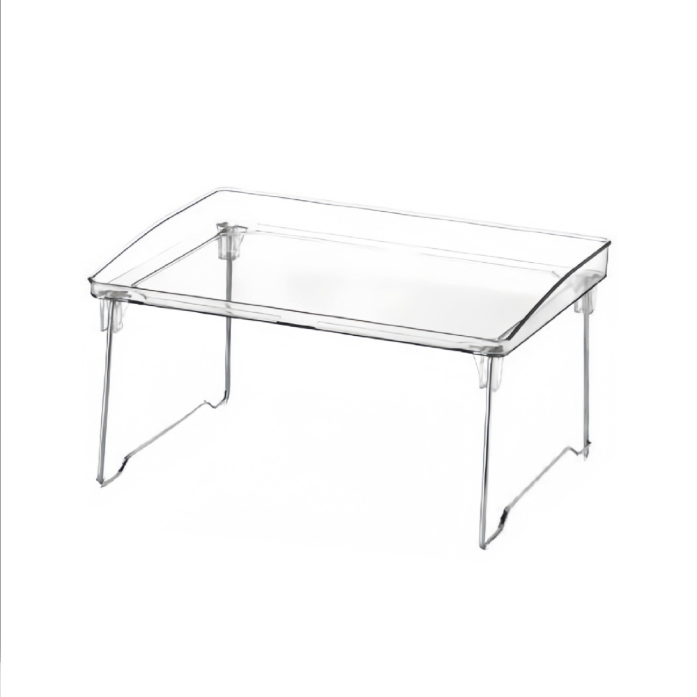 透明壓克力摺疊置物架 疊加置物架 桌面收納架 透明折疊置物架 透明置物架 收納架 折疊置物架-細節圖2