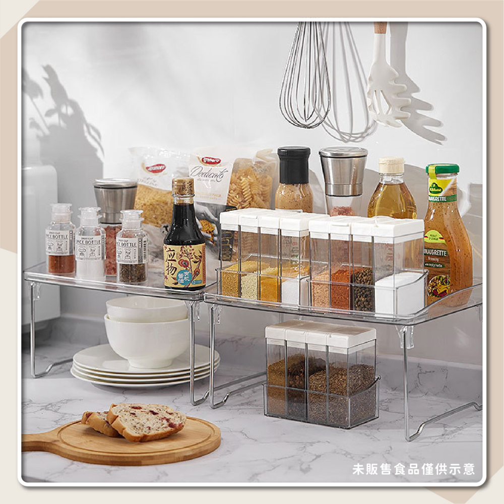 透明壓克力摺疊置物架 疊加置物架 桌面收納架 透明折疊置物架 透明置物架 收納架 折疊置物架-細節圖8