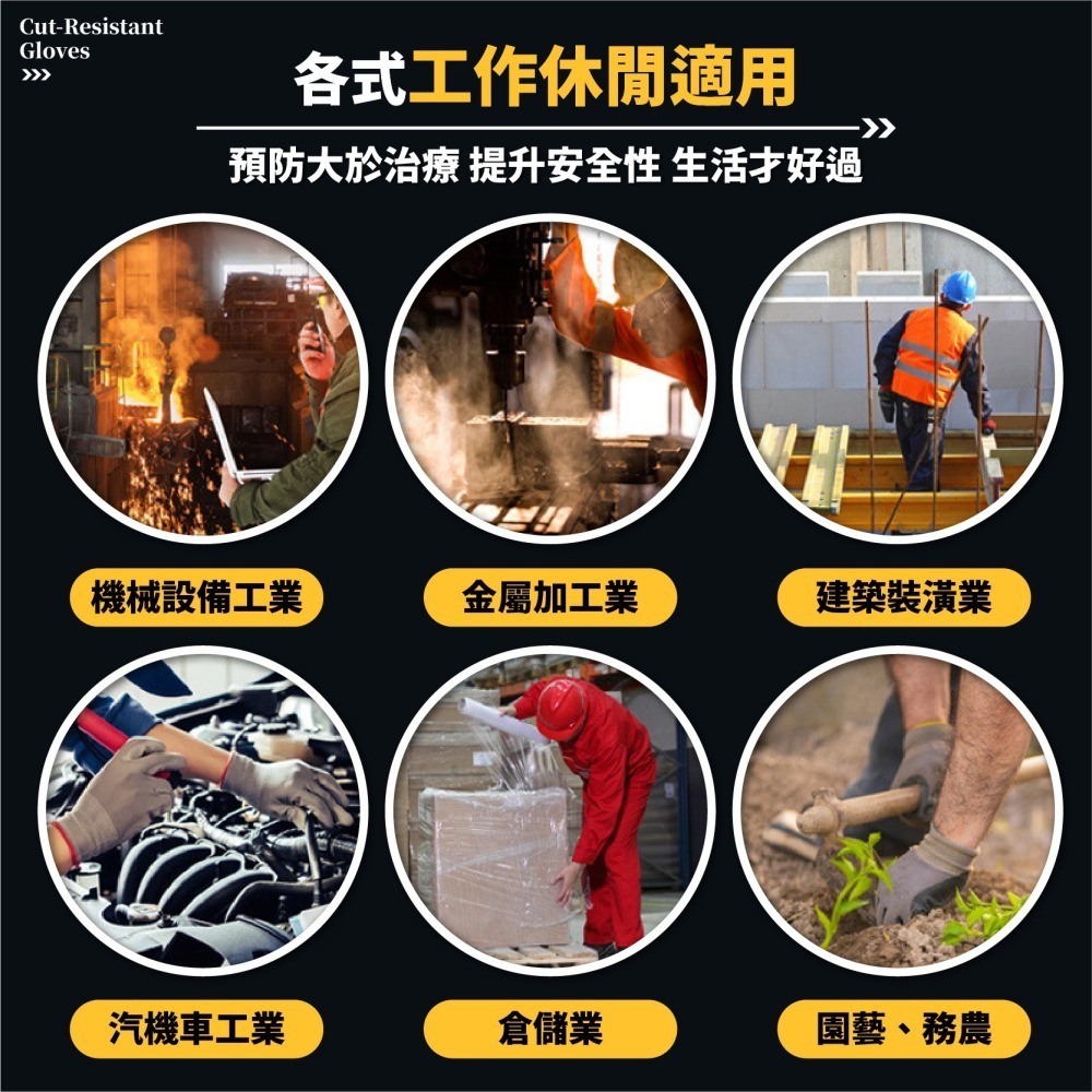 輕薄輕便 防割手套 防切手套 工作手套 防刺手套 切菜手套 防切割 棉紗手套 防咬手套 園藝手套-細節圖5