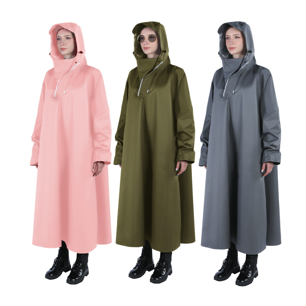 一件式雨衣 加長遮腳 機車一體式雨衣 全身男女雨衣 時尚套頭款雨衣 騎士雨衣 電動車雨衣 雨披雨具-細節圖2