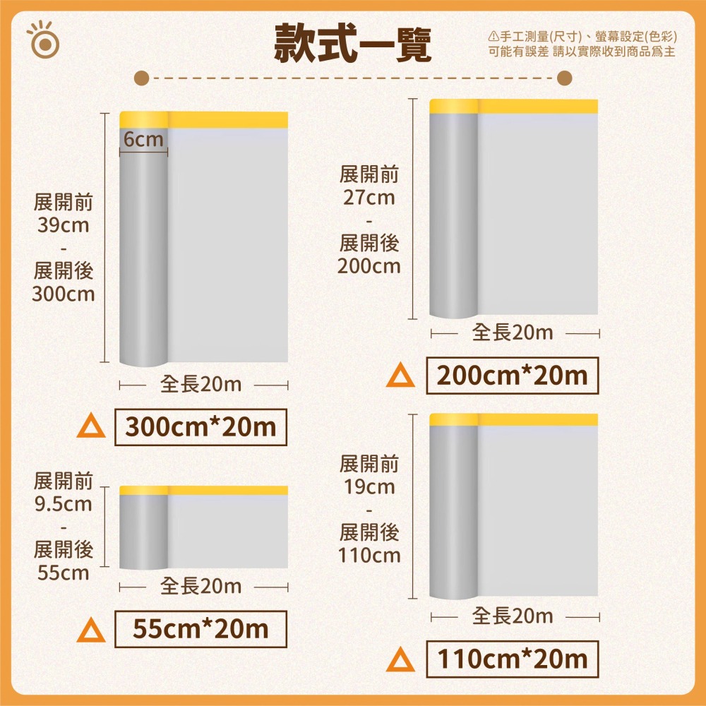 養生膠帶 一次性防塵膜 搬家打包 油漆保護膜 透明膜 遮蔽膜 紙膠帶 裝潢保護膜 PE膜 防塵膜-細節圖9