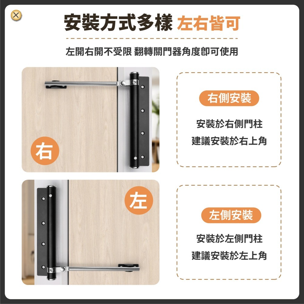 自動關門器 自動閉門器 防夾手 緩衝拉門器 閉門器 自動關門 緩衝關門 關門回彈 居家安全-細節圖4