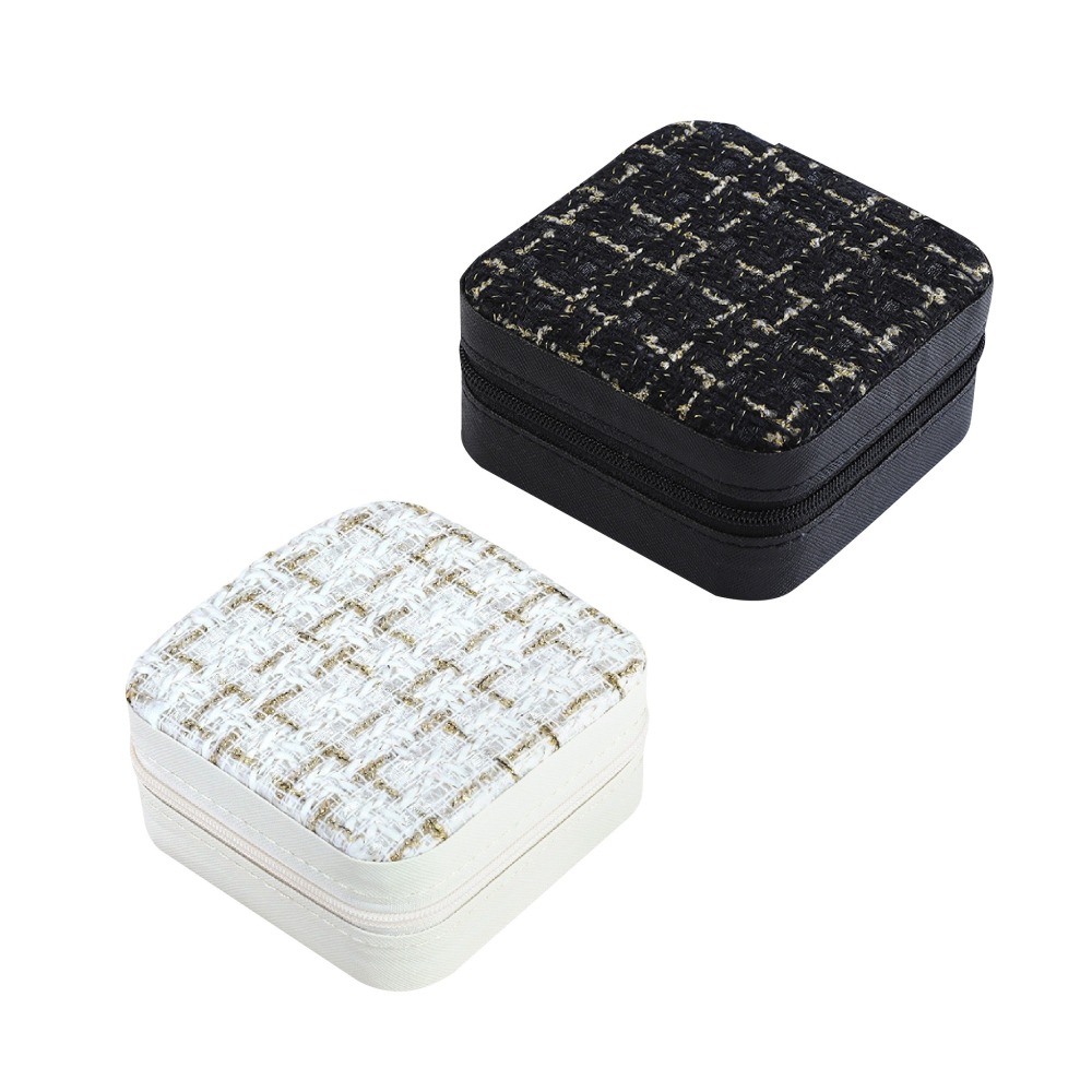 輕奢飾品收納盒 珠寶盒 首飾收納盒 縫紉包 禮品盒 項鏈 珠寶 戒指 耳釘 耳環 手飾 收納-細節圖2