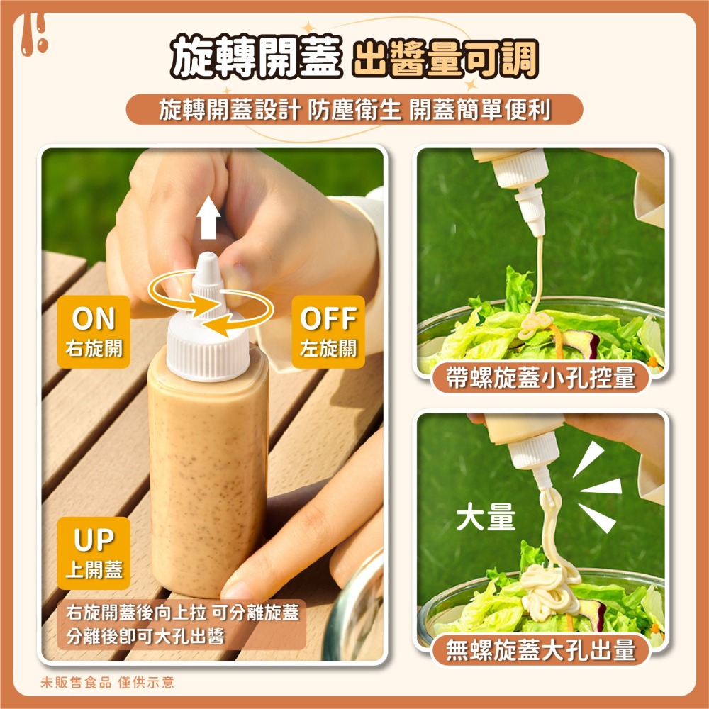 隨身醬料分裝罐 食品級醬料瓶 調味料罐 番茄醬瓶 調味瓶 醬油罐 擠壓瓶 醬料罐 調味罐 分裝瓶-細節圖3