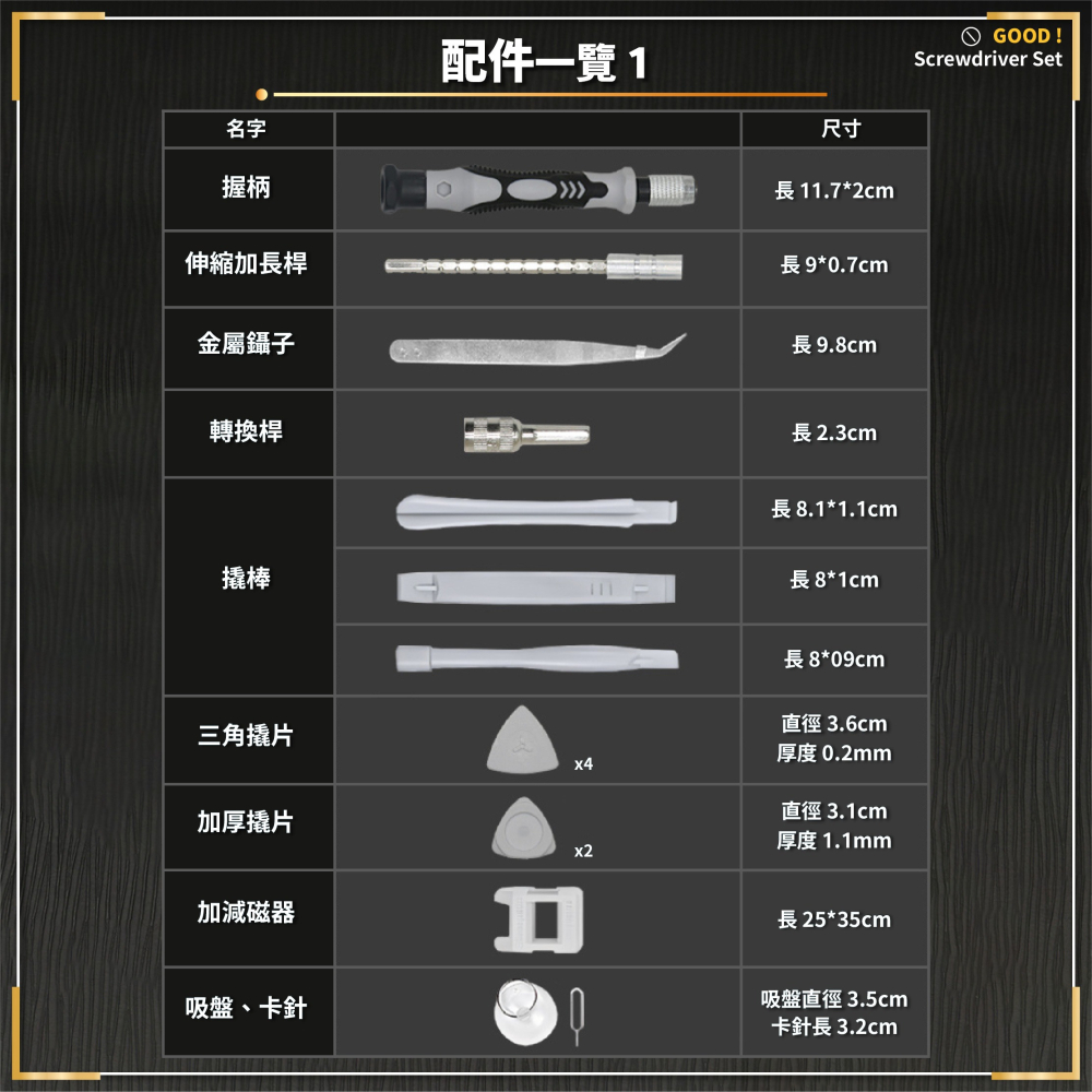 115合一 螺絲起子組 螺絲刀工具組 手機3C維修 鐘表拆機工具盒 套裝五金 螺絲起子 模型維修-細節圖7