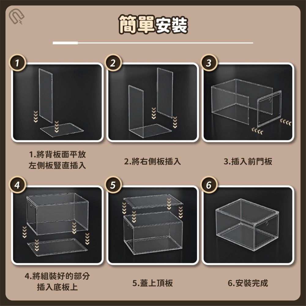 磁吸透明鞋盒 正開/側開 鞋櫃 透明鞋盒 鞋子收納 球鞋收納盒 防塵鞋盒 公仔展示盒 穩固疊加-細節圖7