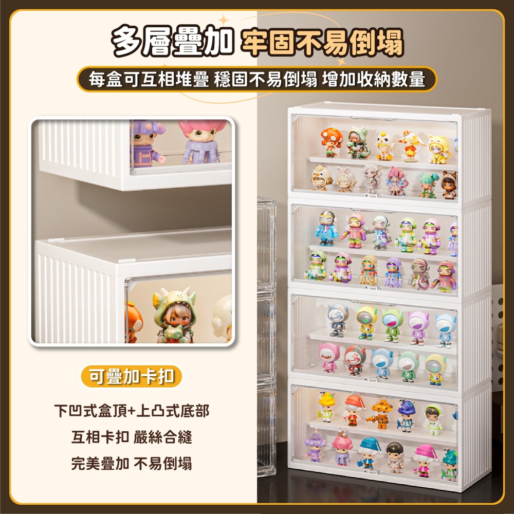 台灣現貨 貨櫃造型展示盒 模型收納盒 可疊加 盲盒收納 造型公仔盒 公仔收納盒 集裝箱展示盒 盲盒收納 收納盒-細節圖4