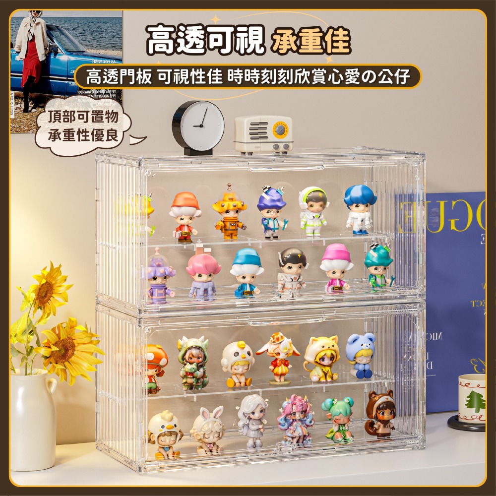 台灣現貨 貨櫃造型展示盒 模型收納盒 可疊加 盲盒收納 造型公仔盒 公仔收納盒 集裝箱展示盒 盲盒收納 收納盒-細節圖6