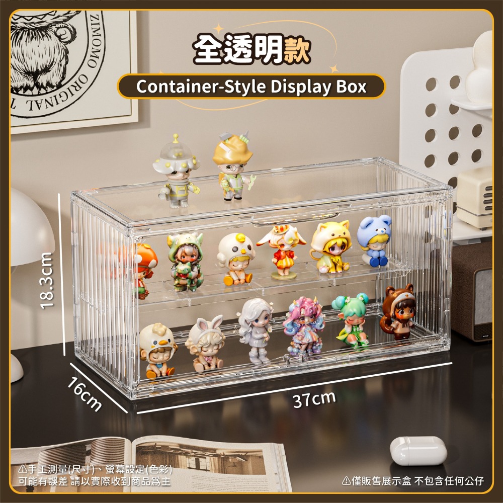 台灣現貨 貨櫃造型展示盒 模型收納盒 可疊加 盲盒收納 造型公仔盒 公仔收納盒 集裝箱展示盒 盲盒收納 收納盒-細節圖7