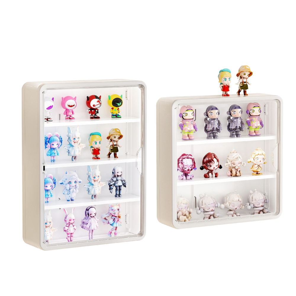 壁掛透明展示盒 公仔展示盒 防塵展示盒 PET展示盒 娃娃收納盒 模型展示盒 公仔收納盒 公仔展示架-細節圖2