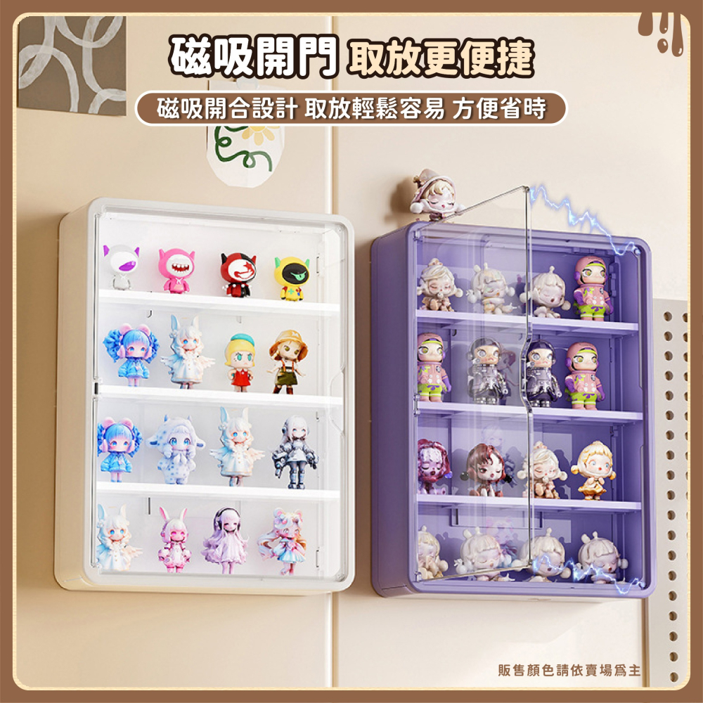 壁掛透明展示盒 公仔展示盒 防塵展示盒 PET展示盒 娃娃收納盒 模型展示盒 公仔收納盒 公仔展示架-細節圖3