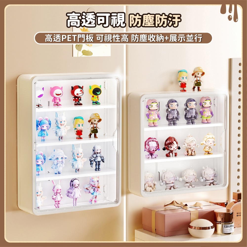 壁掛透明展示盒 公仔展示盒 防塵展示盒 PET展示盒 娃娃收納盒 模型展示盒 公仔收納盒 公仔展示架-細節圖6
