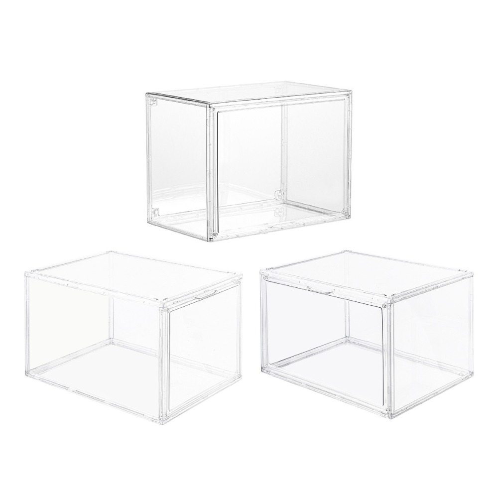 PET透明鞋盒 側開/正開/頂開 鞋櫃 鞋架 球鞋盒 鞋子收納 折疊鞋盒 球鞋收納盒 防塵鞋盒 收納-細節圖2