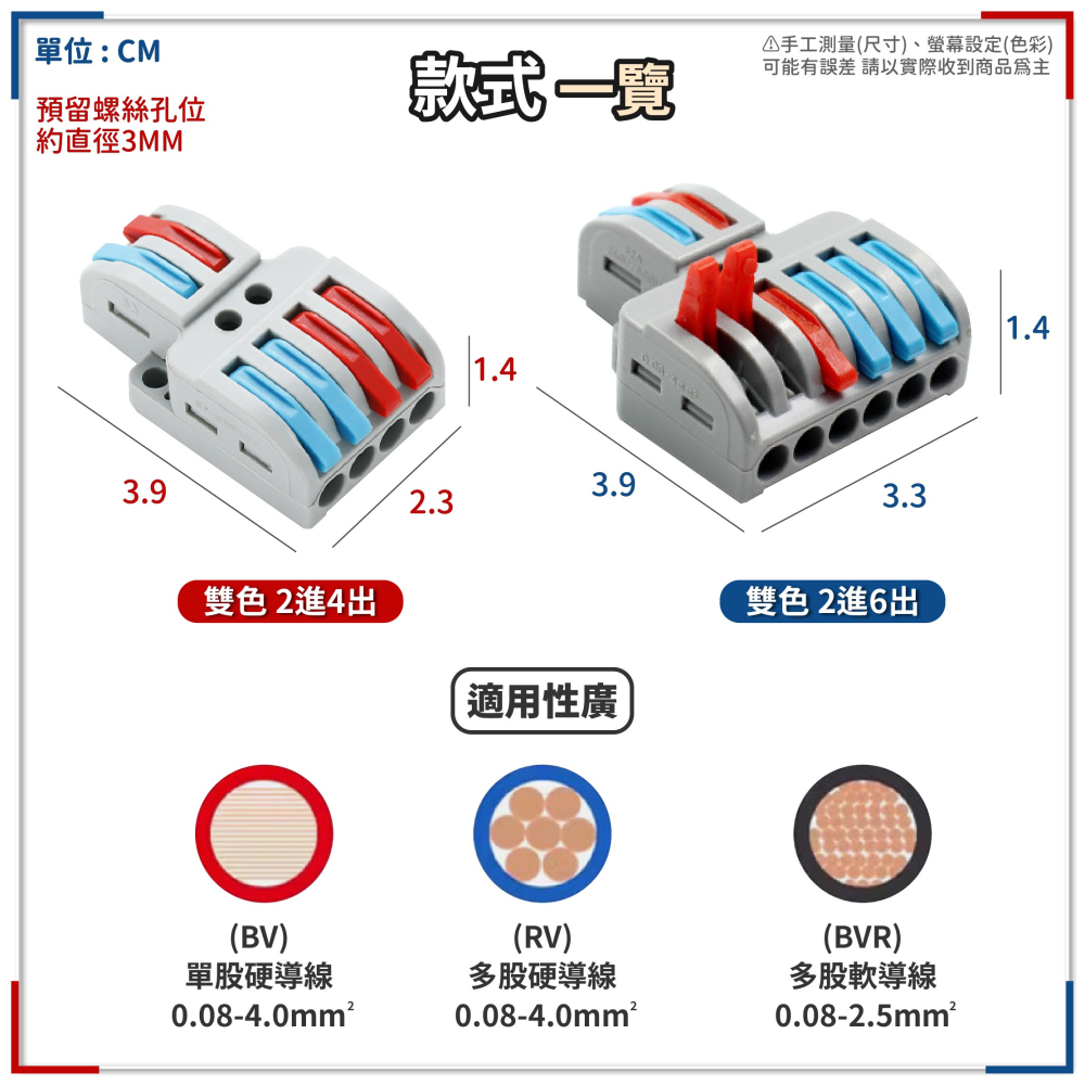 快速接線器 軟硬線通用 電線連接器 電線端子 電線接頭 接線端子 快速接線端子 多孔接線器 絕緣端子-細節圖8