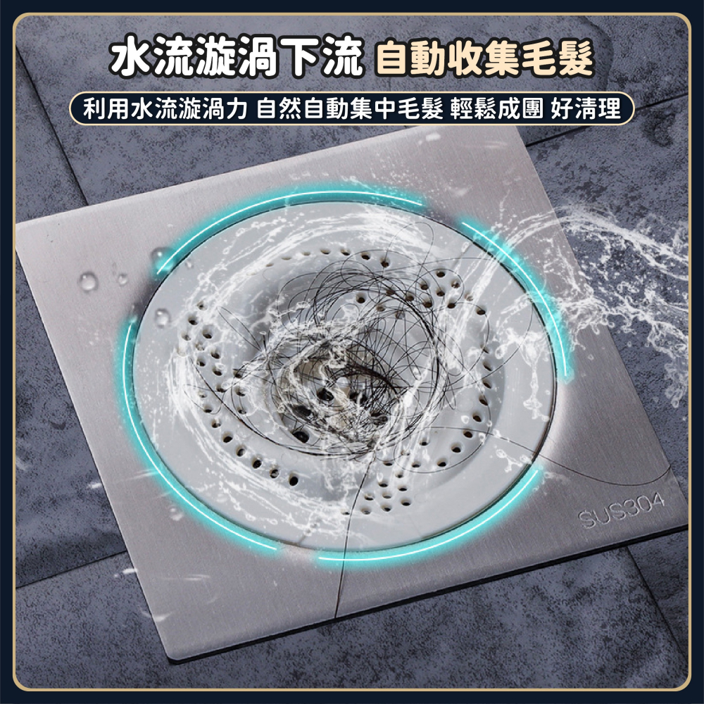 日式漩渦式防堵地漏 排水孔濾網 地漏芯 落水頭 水門 排水孔蓋 防蟲防臭 地漏塞 防臭防蟑 防臭地漏-細節圖3
