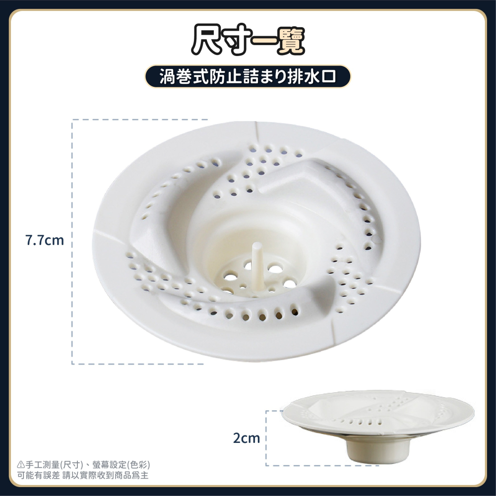 日式漩渦式防堵地漏 排水孔濾網 地漏芯 落水頭 水門 排水孔蓋 防蟲防臭 地漏塞 防臭防蟑 防臭地漏-細節圖8