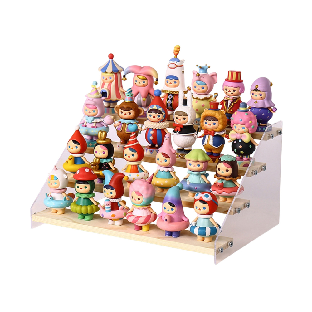 實木壓克力 公仔桌面展示架 木頭展示架 階梯展示架 ㄇ型架 陳列架 階梯架 香水收納架 桌上展示架-細節圖2