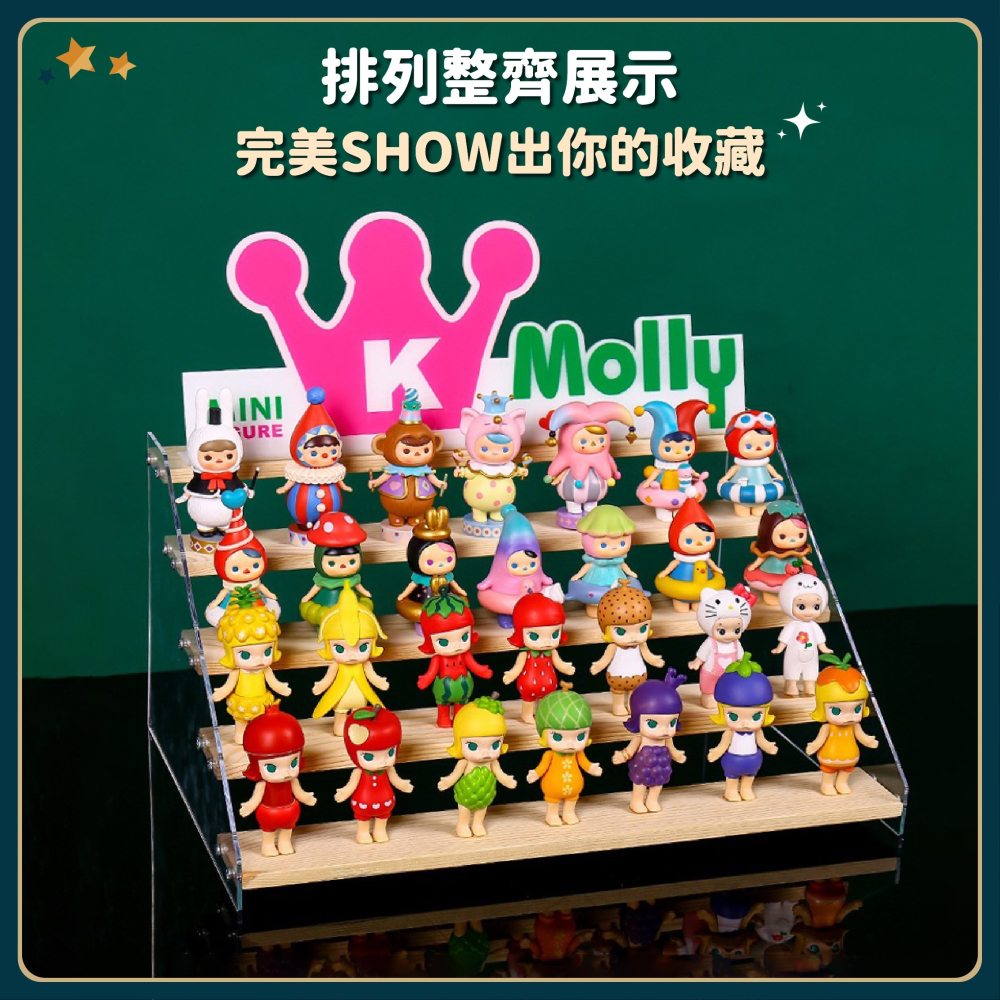 實木壓克力 公仔桌面展示架 木頭展示架 階梯展示架 ㄇ型架 陳列架 階梯架 香水收納架 桌上展示架-細節圖5