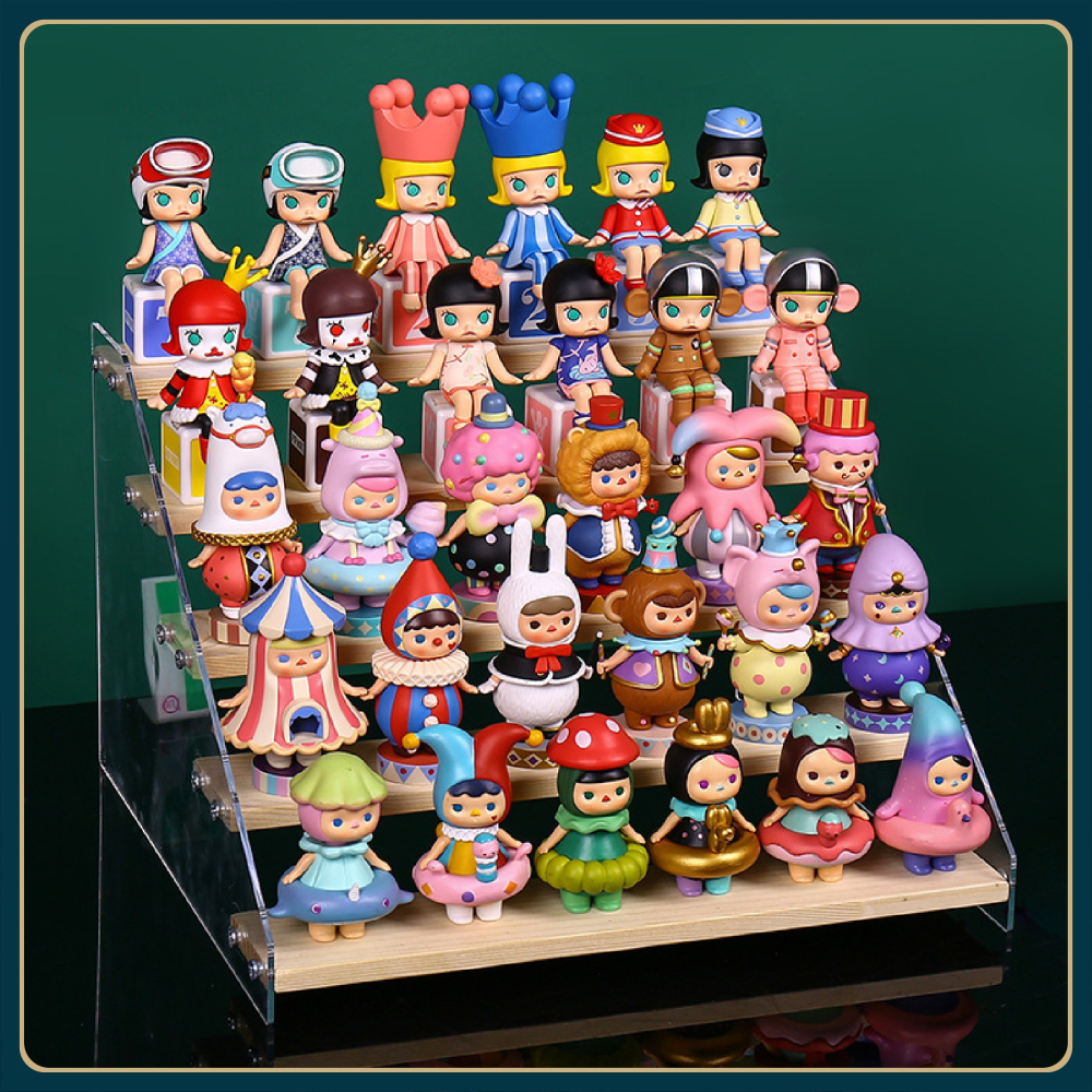 實木壓克力 公仔桌面展示架 木頭展示架 階梯展示架 ㄇ型架 陳列架 階梯架 香水收納架 桌上展示架-細節圖7