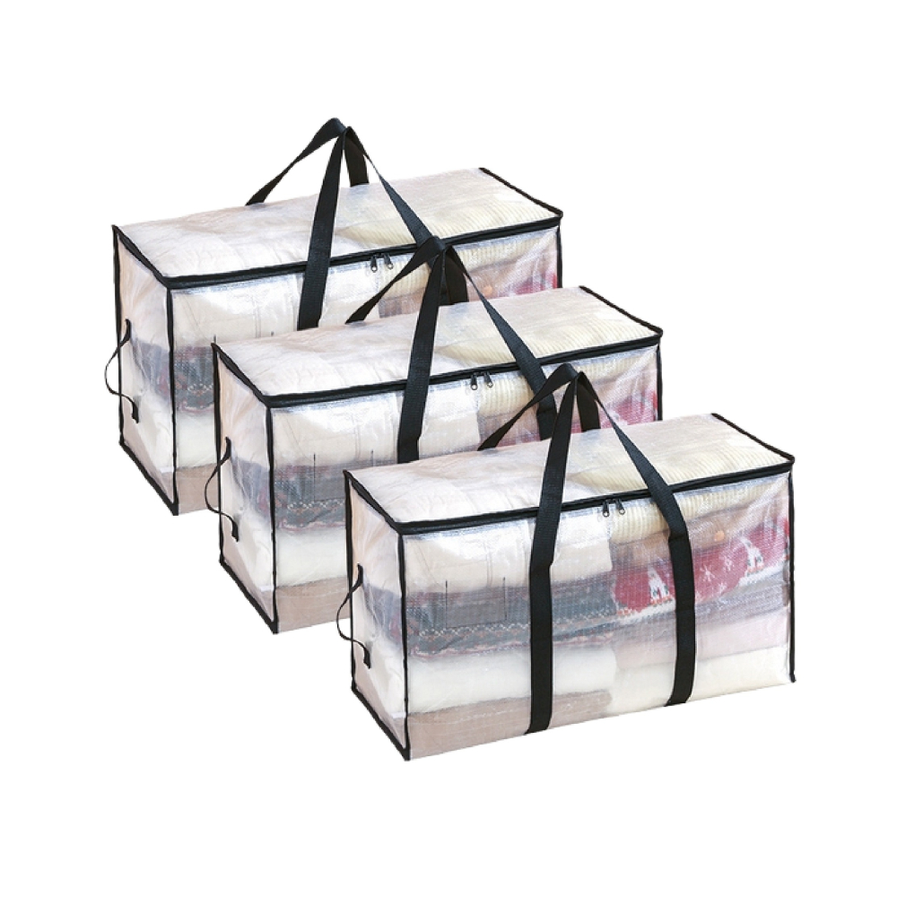 棉被衣物收納袋 換季收納袋 PP防水收納袋 棉被打包袋 透明防塵收納袋 搬家袋 娃娃收納袋 外套收納-細節圖2