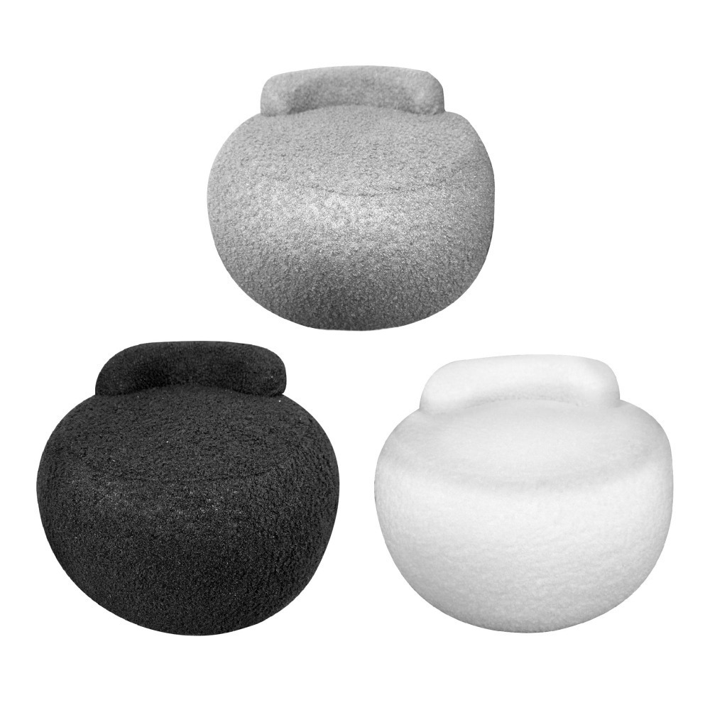 羊羔絨沙發椅 弧形靠背 小沙發 矮凳 擱腳凳 換鞋凳 兒童椅 實木矮凳 木頭椅 椅凳 凳子 椅子-細節圖2