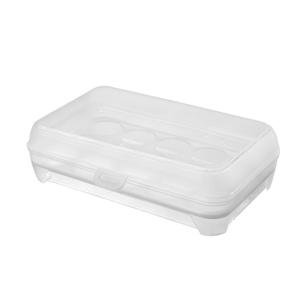 透明雞蛋收納盒 15格 冰箱收納盒 雞蛋收納 雞蛋盒 廚房收納 雞蛋保鮮盒 蛋架 可疊加蛋盒-細節圖2