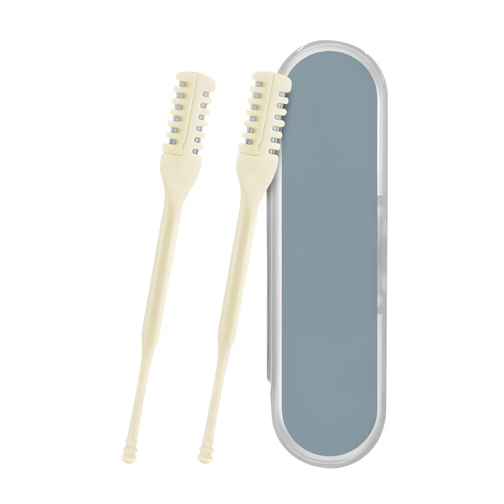 雙面3D鼻毛刀 2支帶盒 旋轉鼻毛刀 鼻毛刀 剪鼻毛 鼻毛剪刀 鼻毛剪 鼻毛修剪器 鼻孔剃毛刀-細節圖2